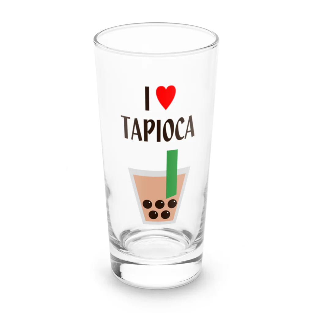 れなしやのI♥TAPIOCA Long Sized Water Glass :front