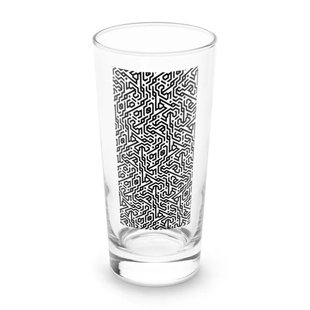 yukanakuraのNumeric Conversion Pattern #hex Long Sized Water Glass :front