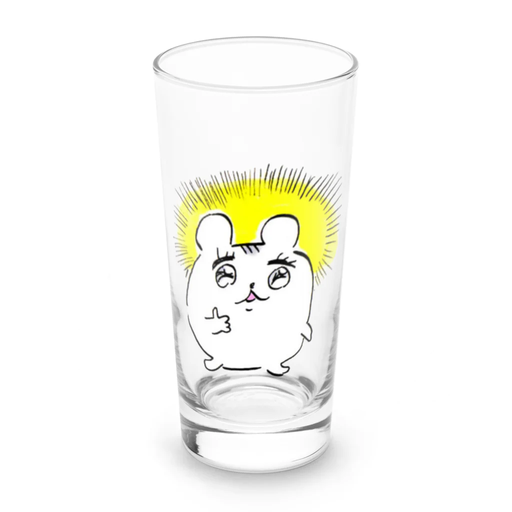 しもむらちべそのグッドグッドハム公ちゃん Long Sized Water Glass :front