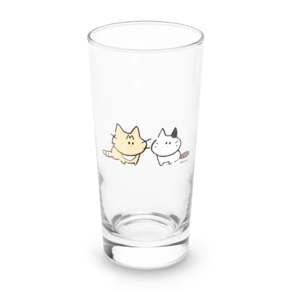 ナナちゃん・ポンちゃんのお店【SUZURI支店】のナナポンちゃん Long Sized Water Glass :front