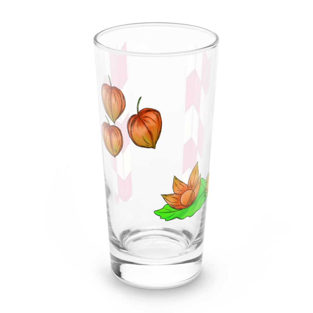 Lily bird（リリーバード）の矢がすりフレーム ホオズキ Long Sized Water Glass :front