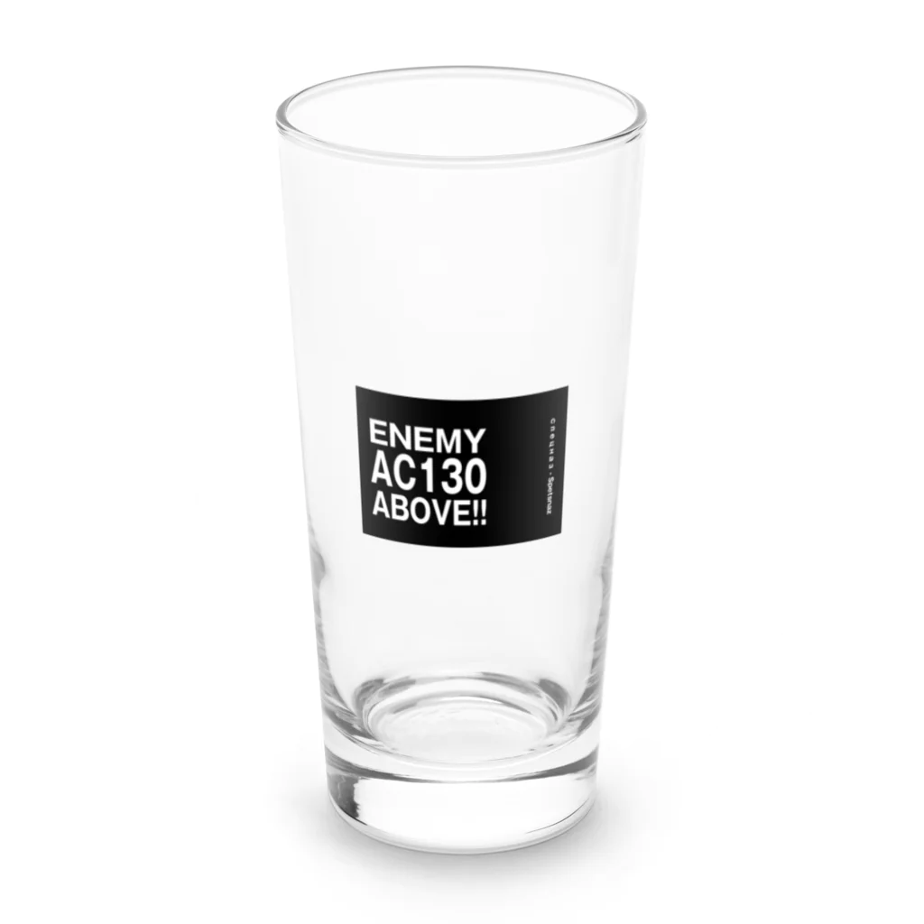 EAA!! Official StoreのEnemy AC130 Above!!（Black） Long Sized Water Glass :front