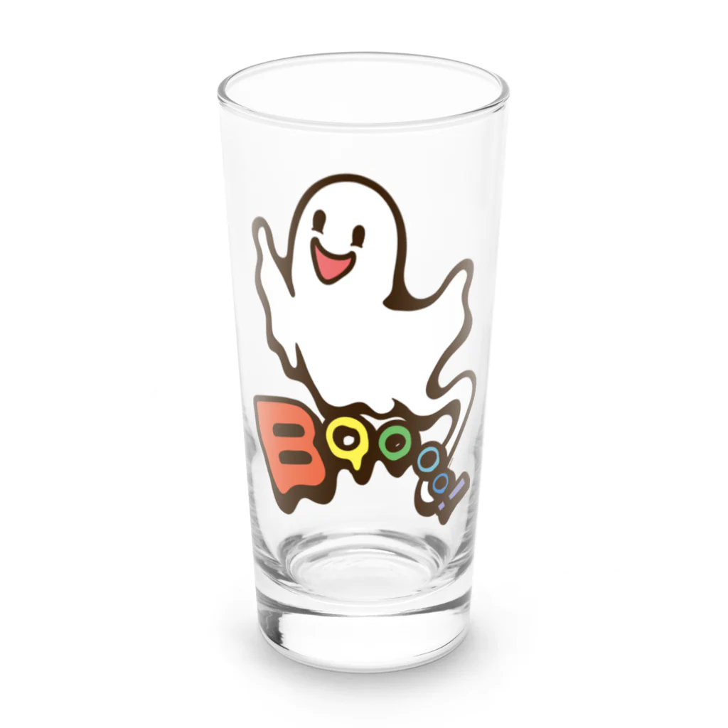 Cɐkeccooのおばけちゃんばぁ!(Boo!ゴースト)カラフル Long Sized Water Glass :front