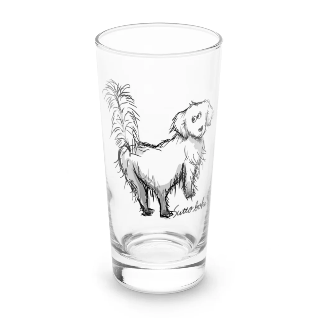 ui.のGolden Retriever Long Sized Water Glass :front