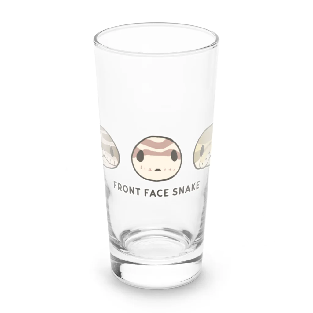 みけにょろのFront face snake Long Sized Water Glass :front