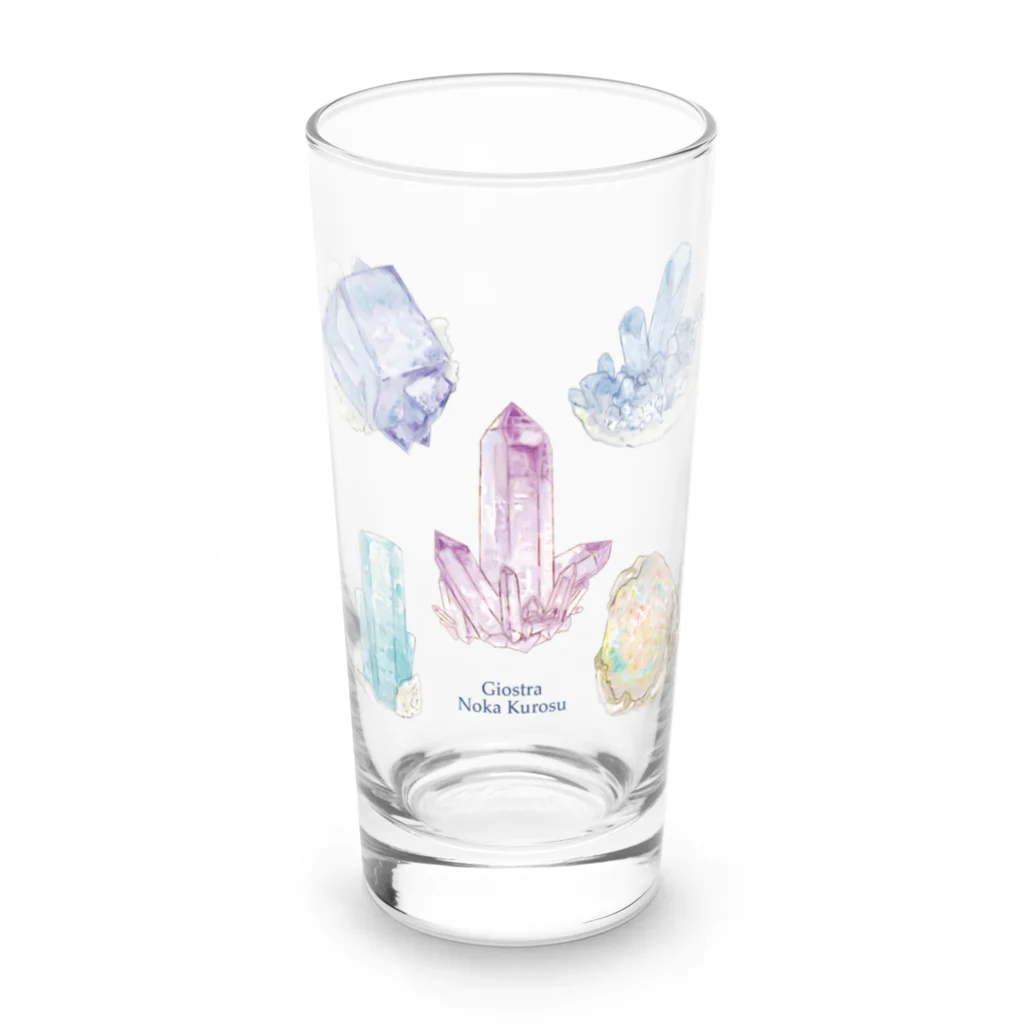Giostraの5種の鉱物 水彩風 Long Sized Water Glass :front