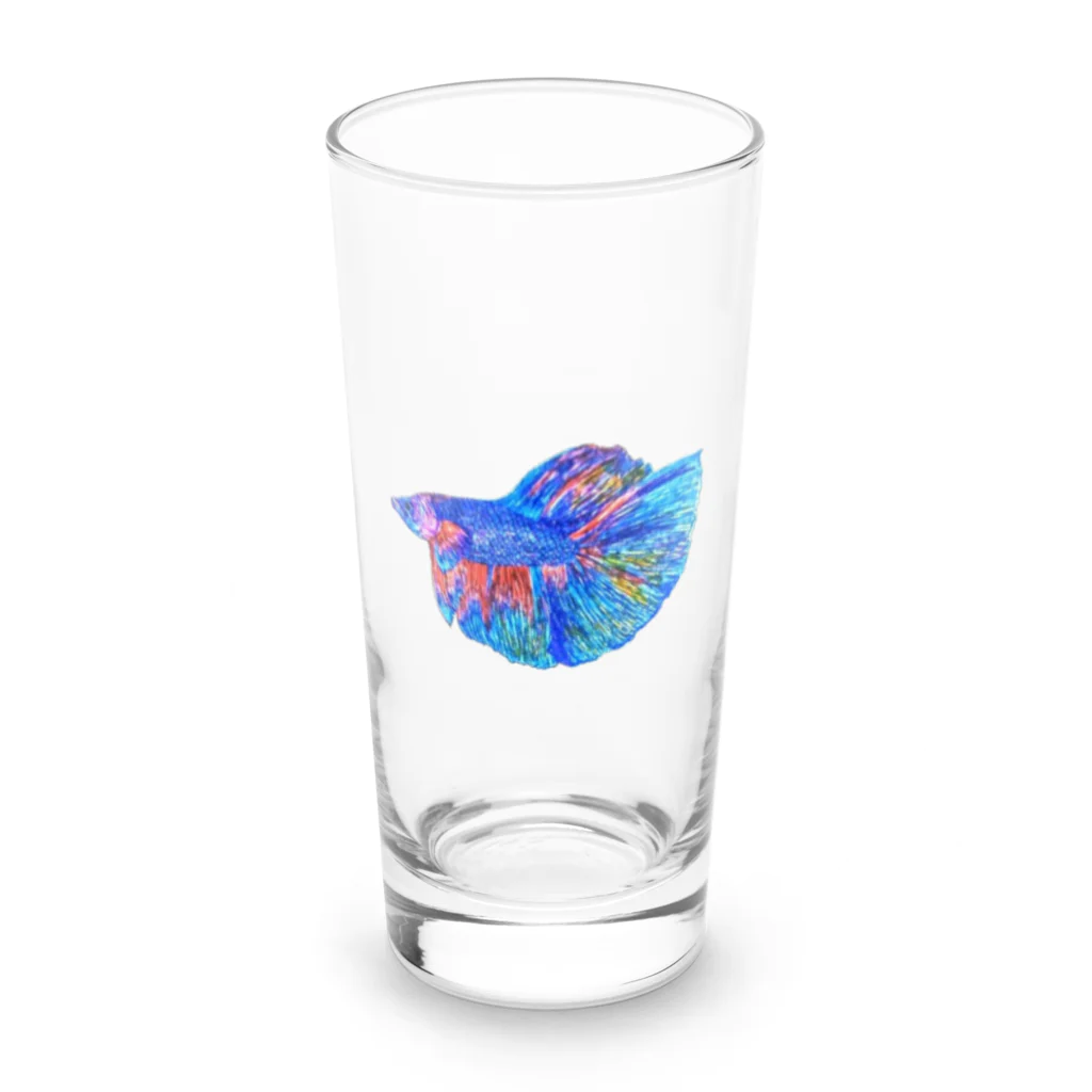 MOONのベタ ブルー Long Sized Water Glass :front