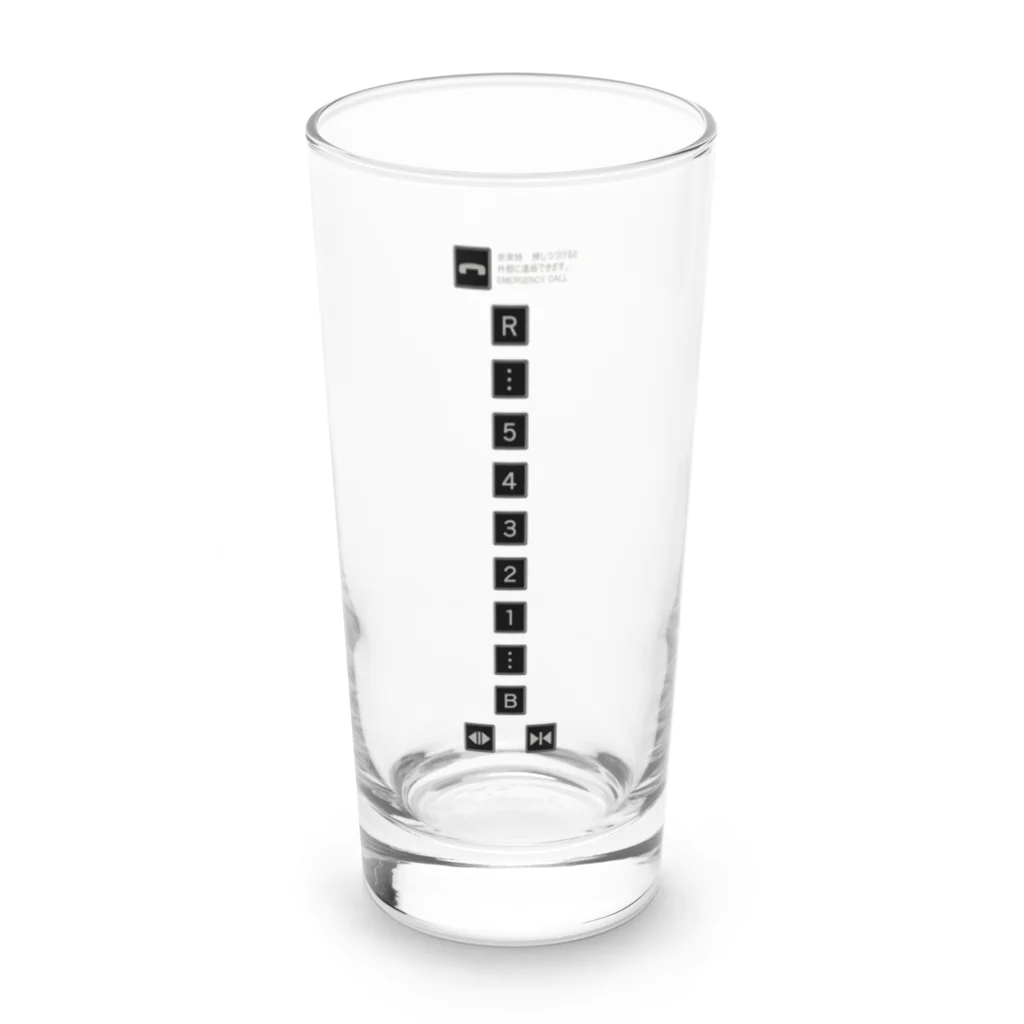 cosmicatiromのエレベーターボタン Long Sized Water Glass :front