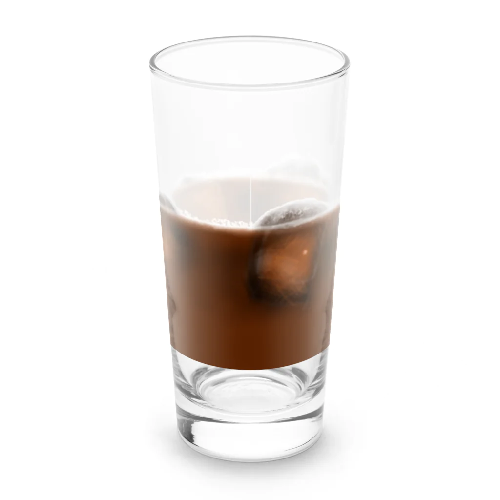 そらまめの常にアイスコーヒー入り Long Sized Water Glass :front