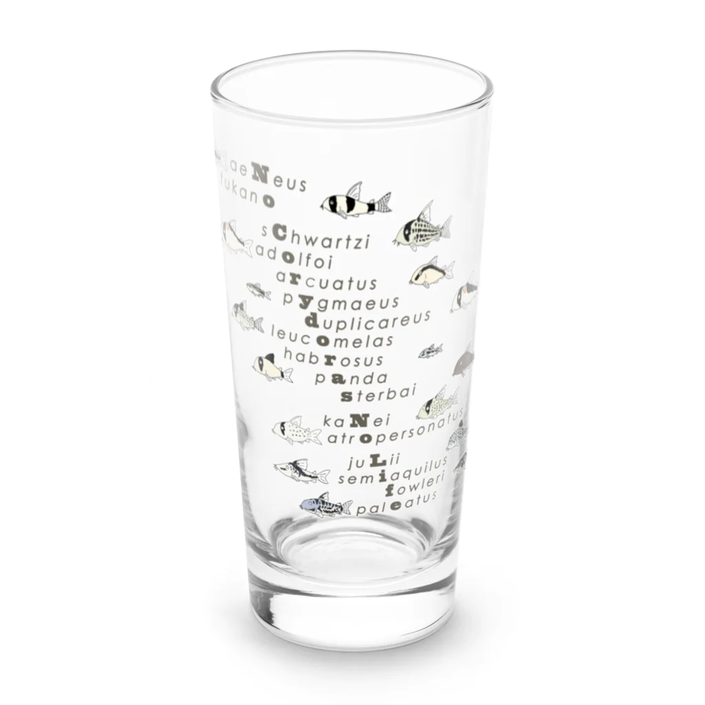 ぺんぎん丸のNo Corydoras No Life Long Sized Water Glass :front