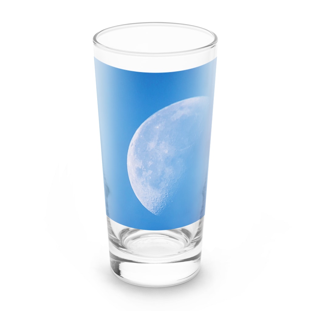 まつりの青の下弦の月 Long Sized Water Glass :front