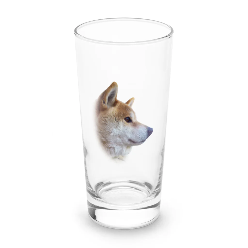 愛犬太郎のグッズの太郎の横顔【柴犬】 Long Sized Water Glass :front