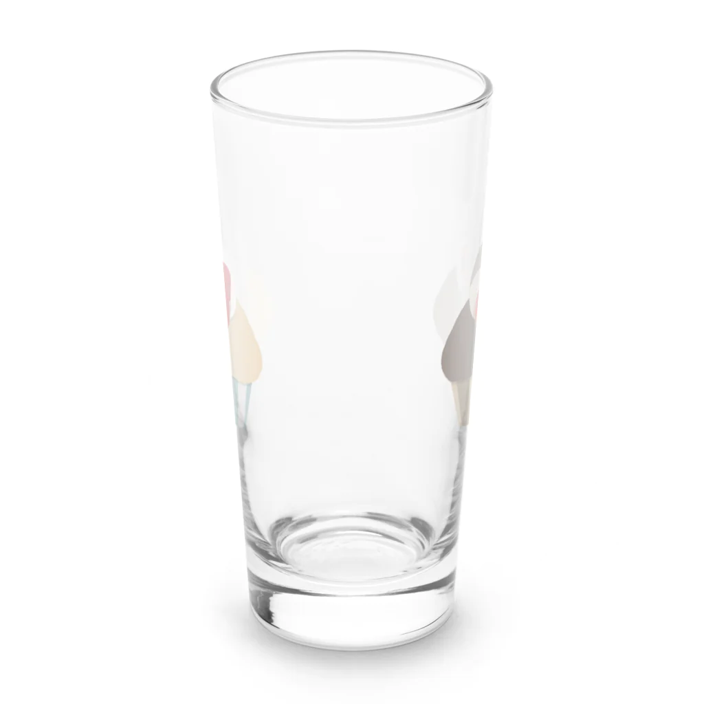 なてぃ子.  ハムスターのカップケーキハムたち Long Sized Water Glass :front