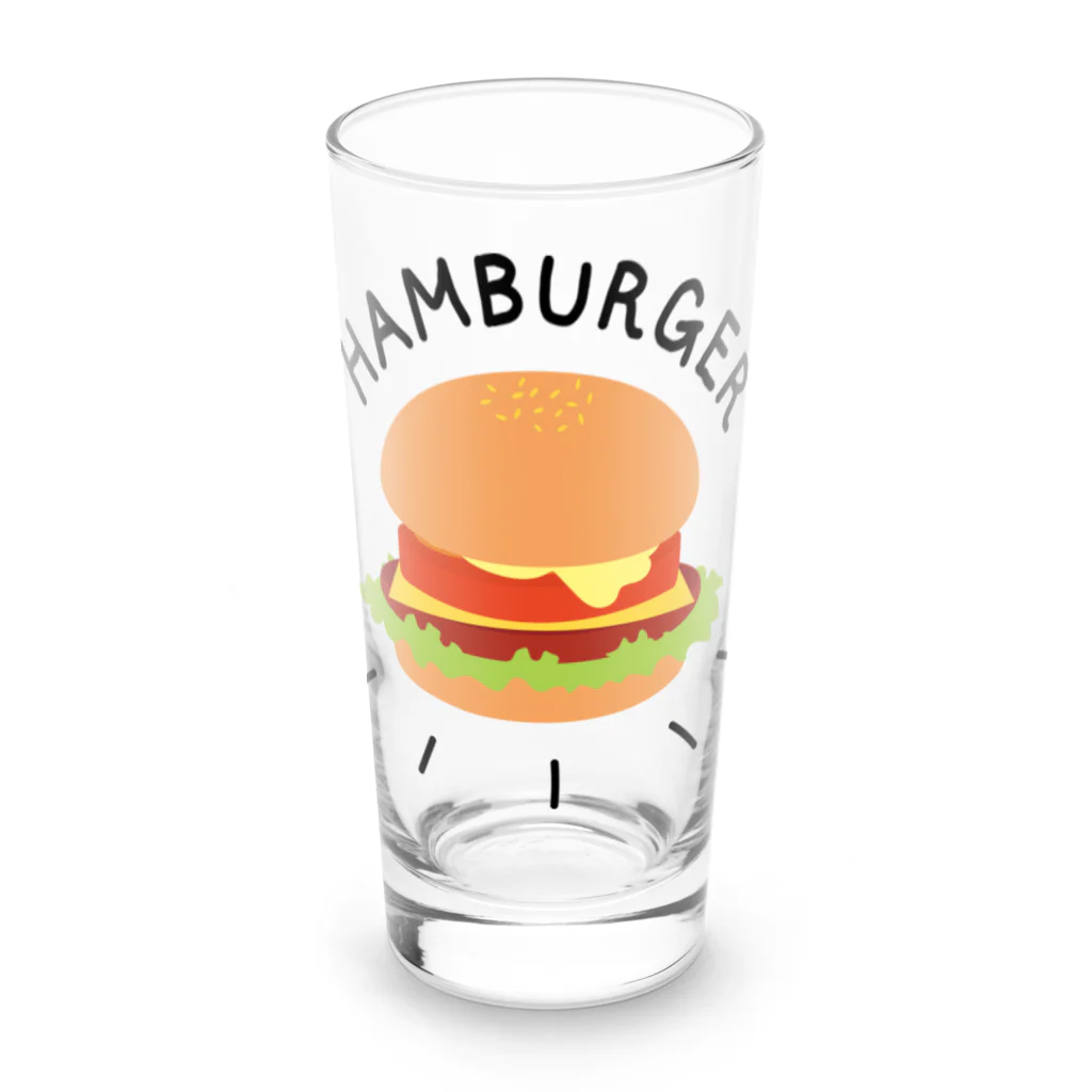 ぷるんぷるんストアのハンバーガーと言いつつチーズバーガー Long Sized Water Glass :front