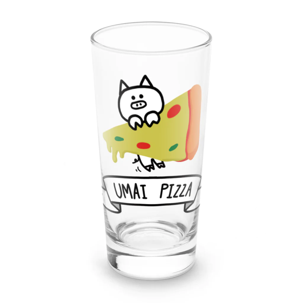 IchのUMAI PIZZA Long Sized Water Glass :front