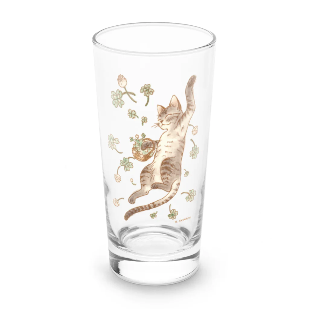 ＡＫＩＮＡＭＩの幸運招き猫 Long Sized Water Glass :front