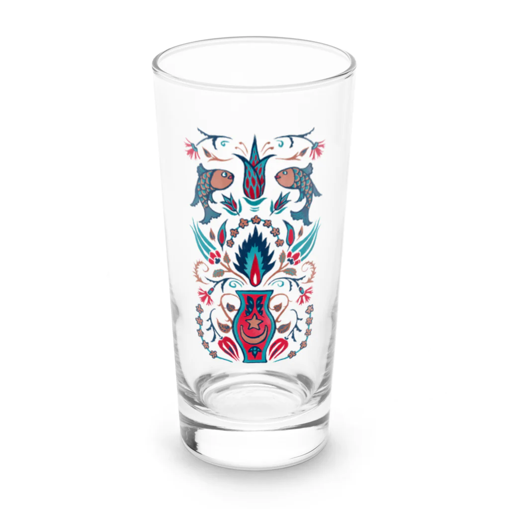 IZANAMI by Akane Yabushitaの🇹🇷トルコのイズニックタイル【ティール】 Long Sized Water Glass :front