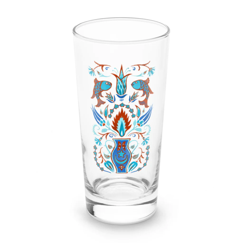 IZANAMI by Akane Yabushitaの🇹🇷トルコのイズニックタイル【ターコイズ】 Long Sized Water Glass :front