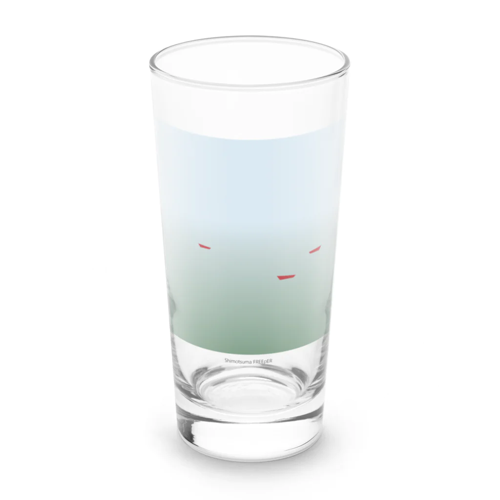 下妻FREEpER編集部の期間限定ロゴ＿応援額500円 Long Sized Water Glass :front