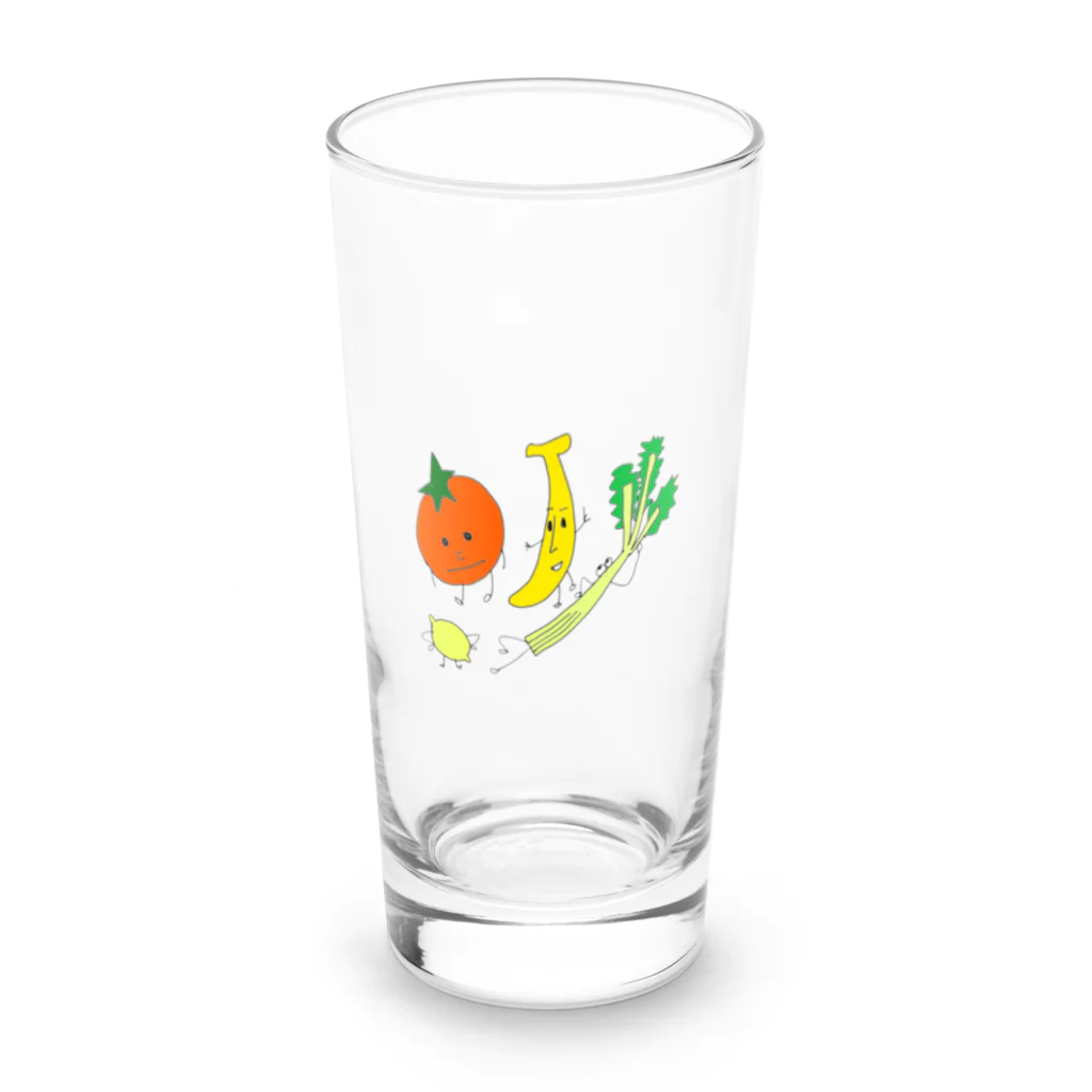 azusaAtoZのそうだん野菜 Long Sized Water Glass :front