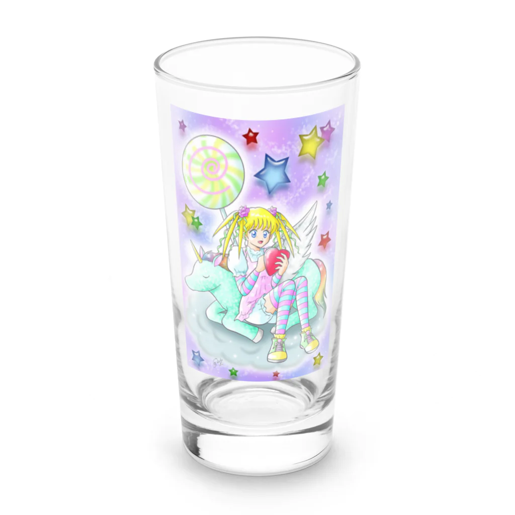 ほしまろずのユニコーンと少女 Long Sized Water Glass :front