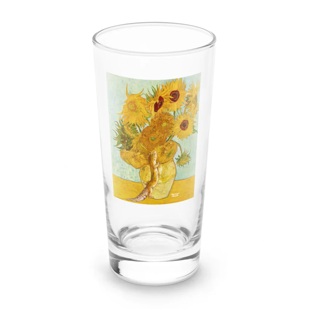 HermannStrasseのゴッホとレオパードゲッコー Long Sized Water Glass :front