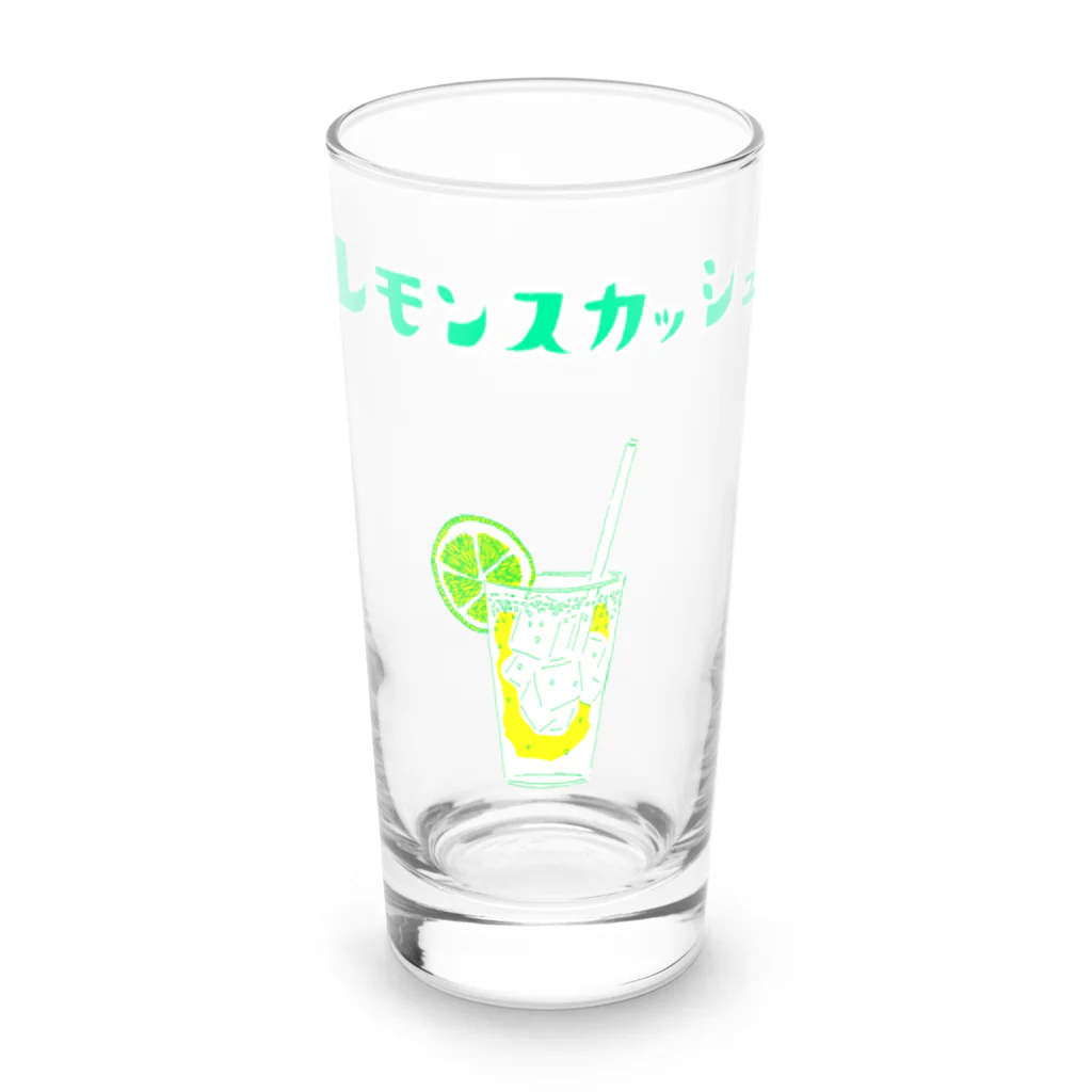 NIKORASU GOの夏デザイン「レモンスカッシュ」（Tシャツ・パーカー・グッズ・ETC） Long Sized Water Glass :front