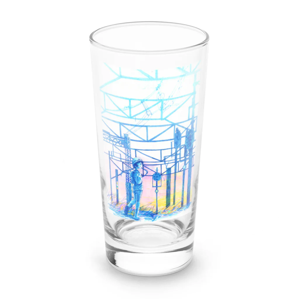 新商品PTオリジナルショップの矢ヶ崎第一閉そく信号機(碓氷線) Long Sized Water Glass :front