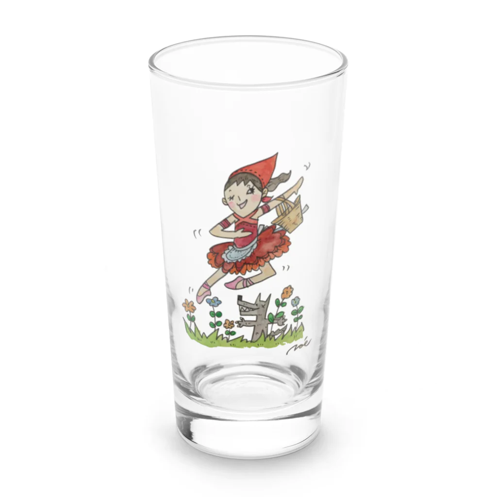 NoenoeMagicの赤ずきんとロシアンオオカミ Long Sized Water Glass :front