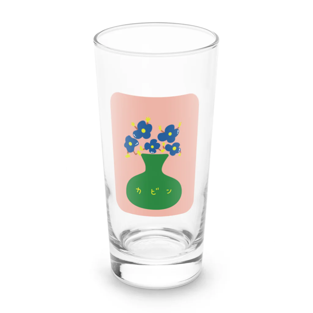 オイカワのショップのお花たち Long Sized Water Glass :front