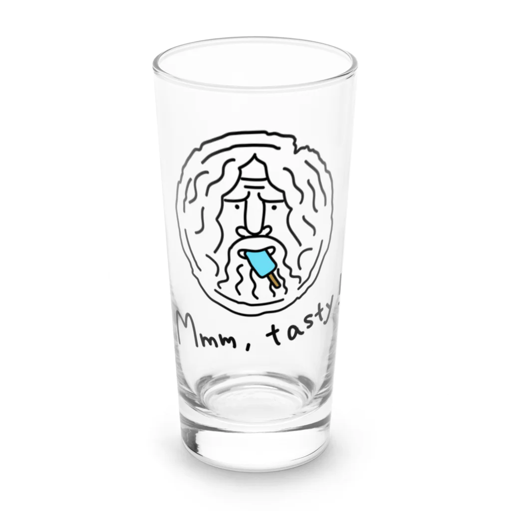 モリチエコの初めての味　ソーダアイス　Mouth of truth 真実の口 Long Sized Water Glass :front