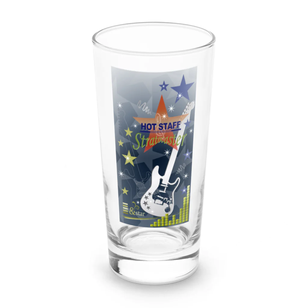 yaswanの星＆ストラトキャスターギター Long Sized Water Glass :front