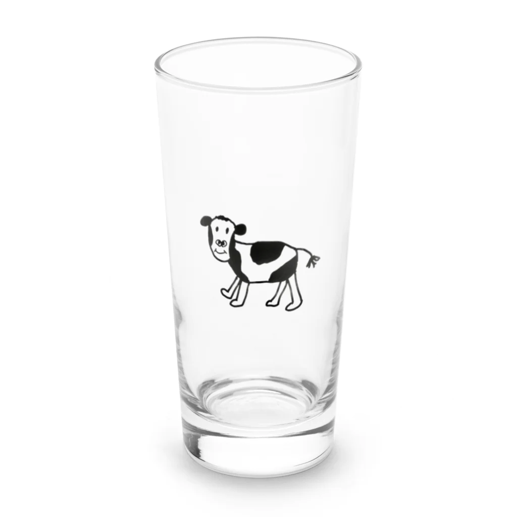 BB onlineのカウくん Long Sized Water Glass :front