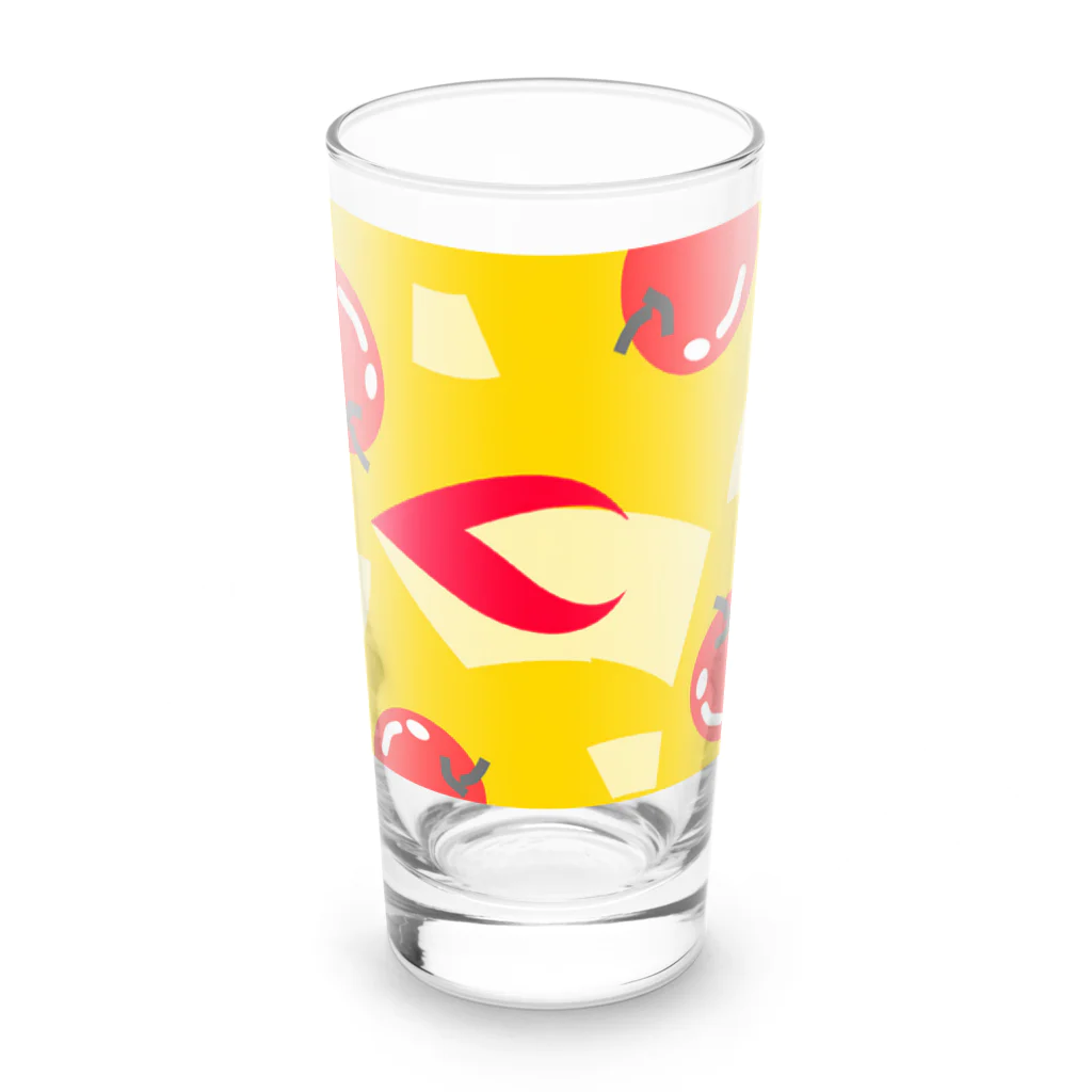 pastelia　shopのまんまるりんごだよ🍎 Long Sized Water Glass :front