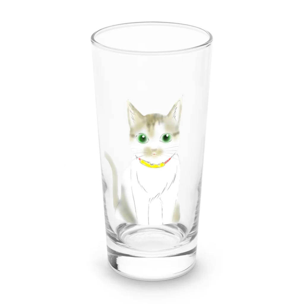 Umeno's Shopのほしころキョトン Long Sized Water Glass :front