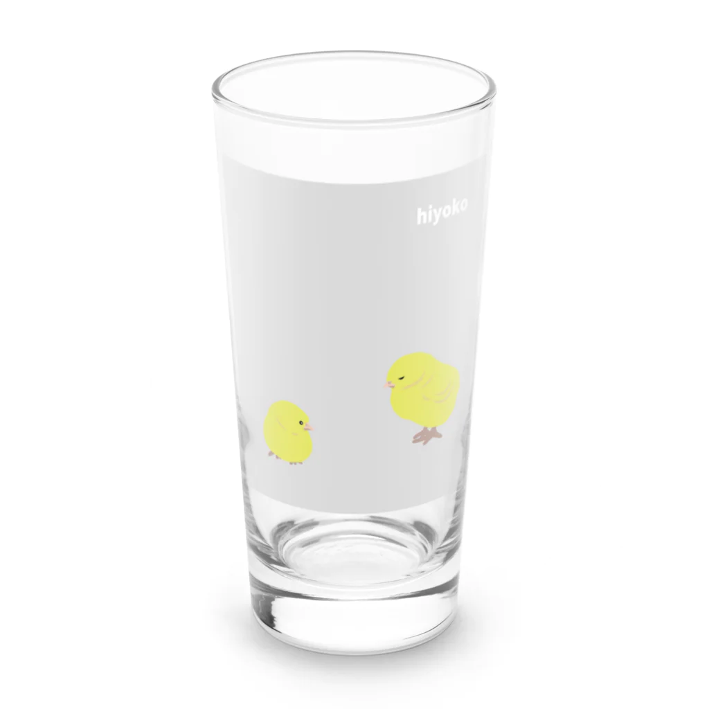 ハナのお店のひよこ Long Sized Water Glass :front