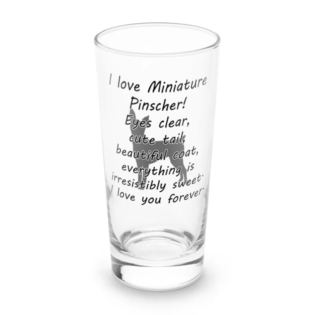 onehappinessのミニチュアピンシャー Long Sized Water Glass :front