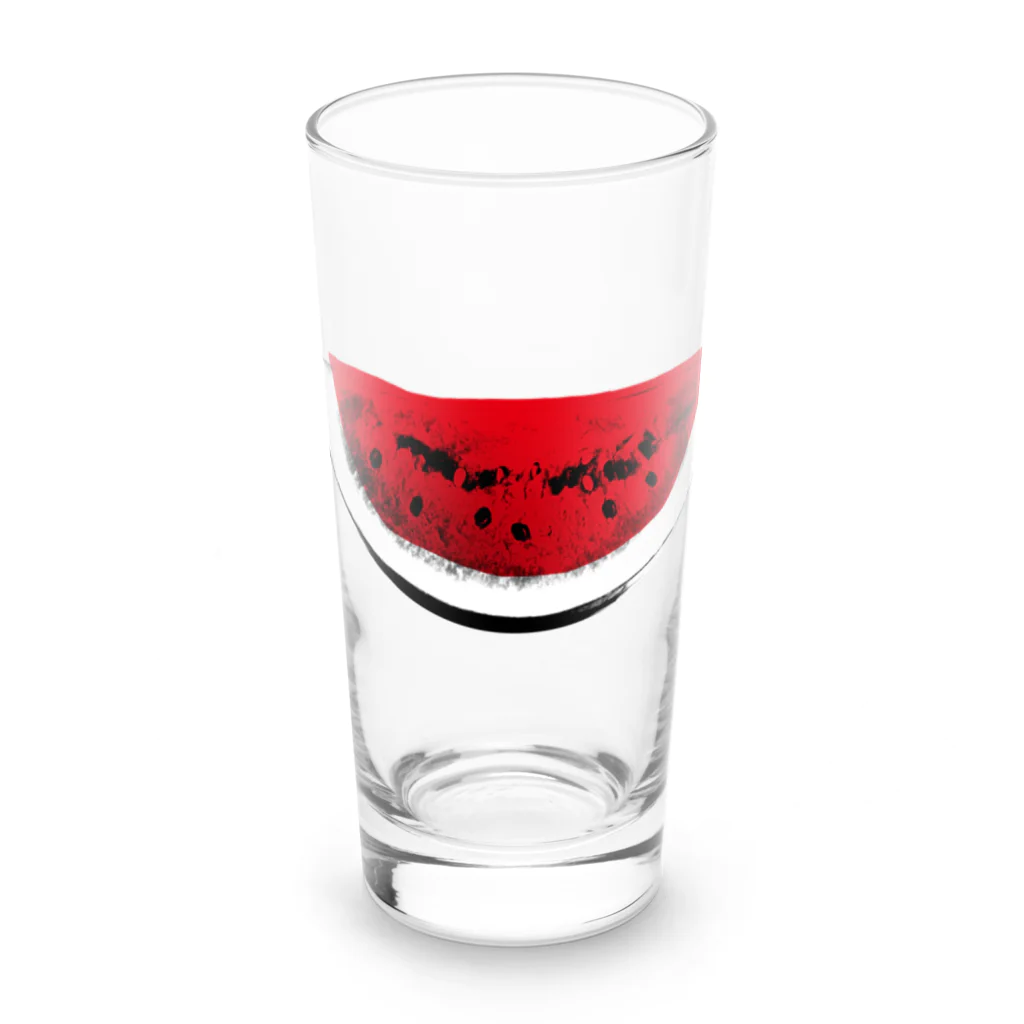 ヨープキャンが気になったのすいか -watermelon- 切 Long Sized Water Glass :front