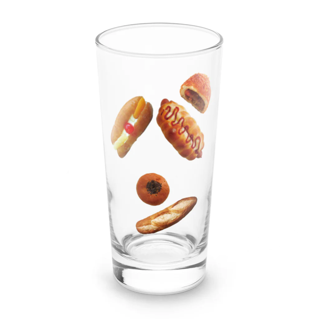 よだれ堂のパンで”パン”🥖🥯 Long Sized Water Glass :front