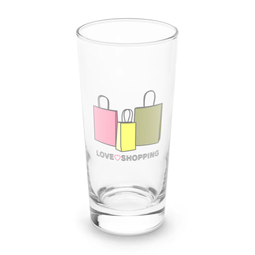 ヨープキャンが気になったの紙袋 LOVE SHOPPING Long Sized Water Glass :front