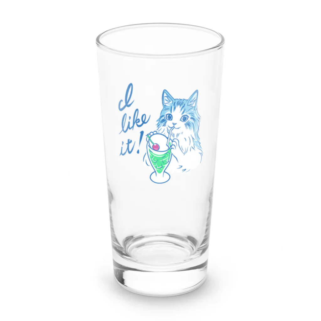 nya-mew（ニャーミュー）のI like it! Long Sized Water Glass :front