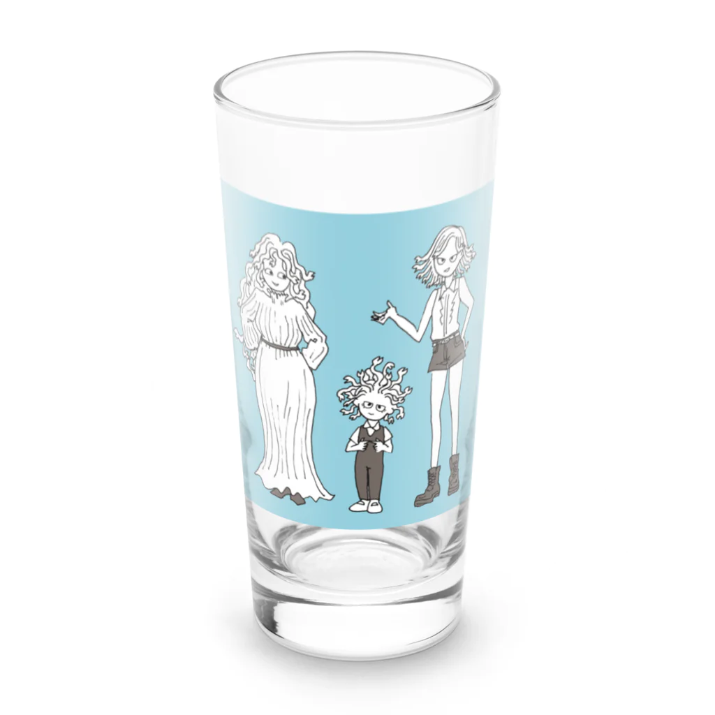 杜の魚のゴルゴン三姉妹 Long Sized Water Glass :front