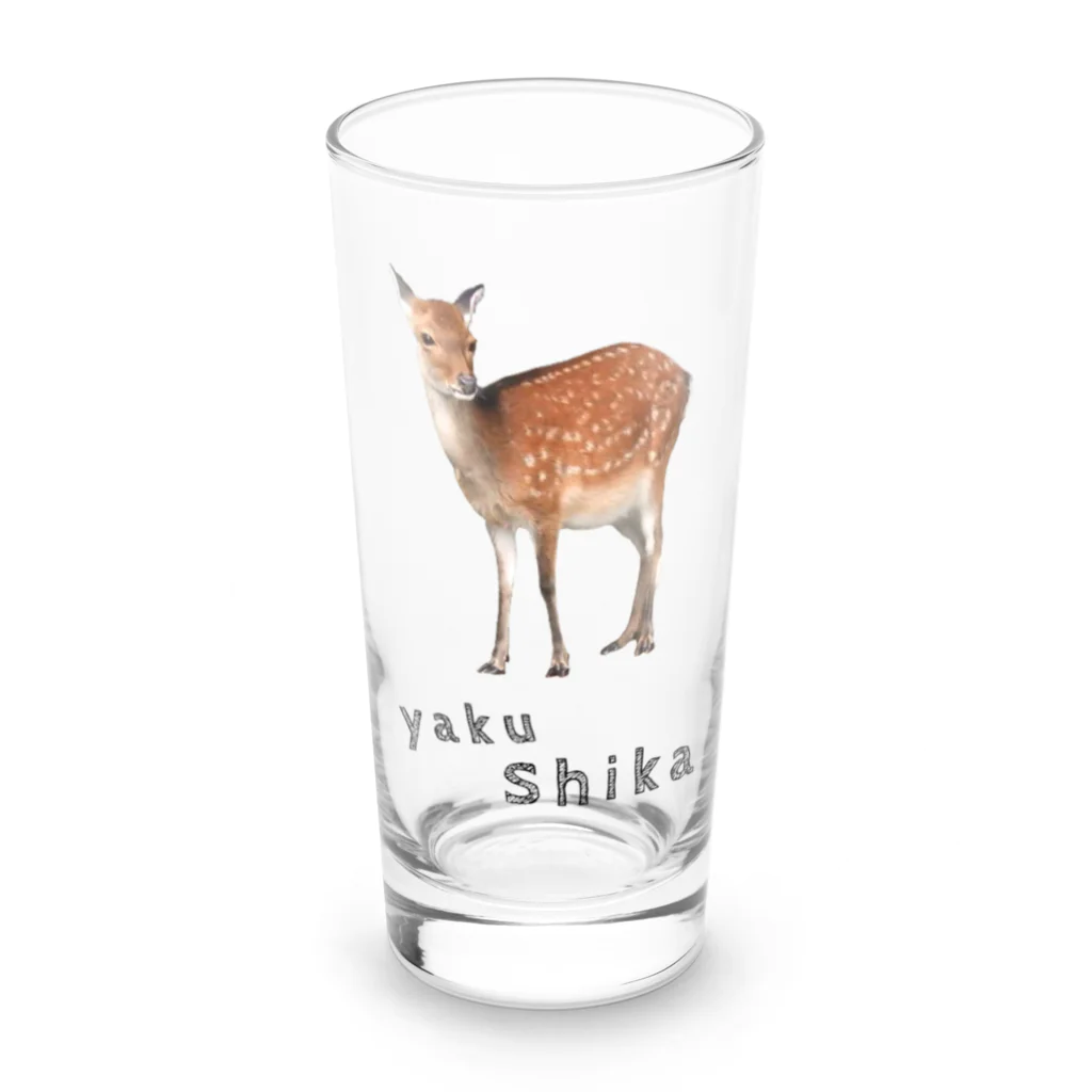 いきもの大好き！ほほえみフレンズのヤクシカ大好き！ほほえみフレンズ Long Sized Water Glass :front