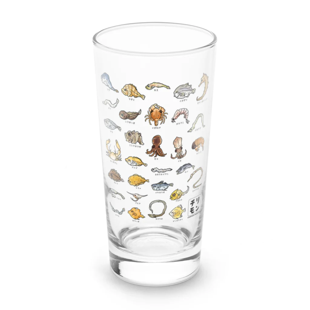 mincruのチリモン図鑑 Long Sized Water Glass :front