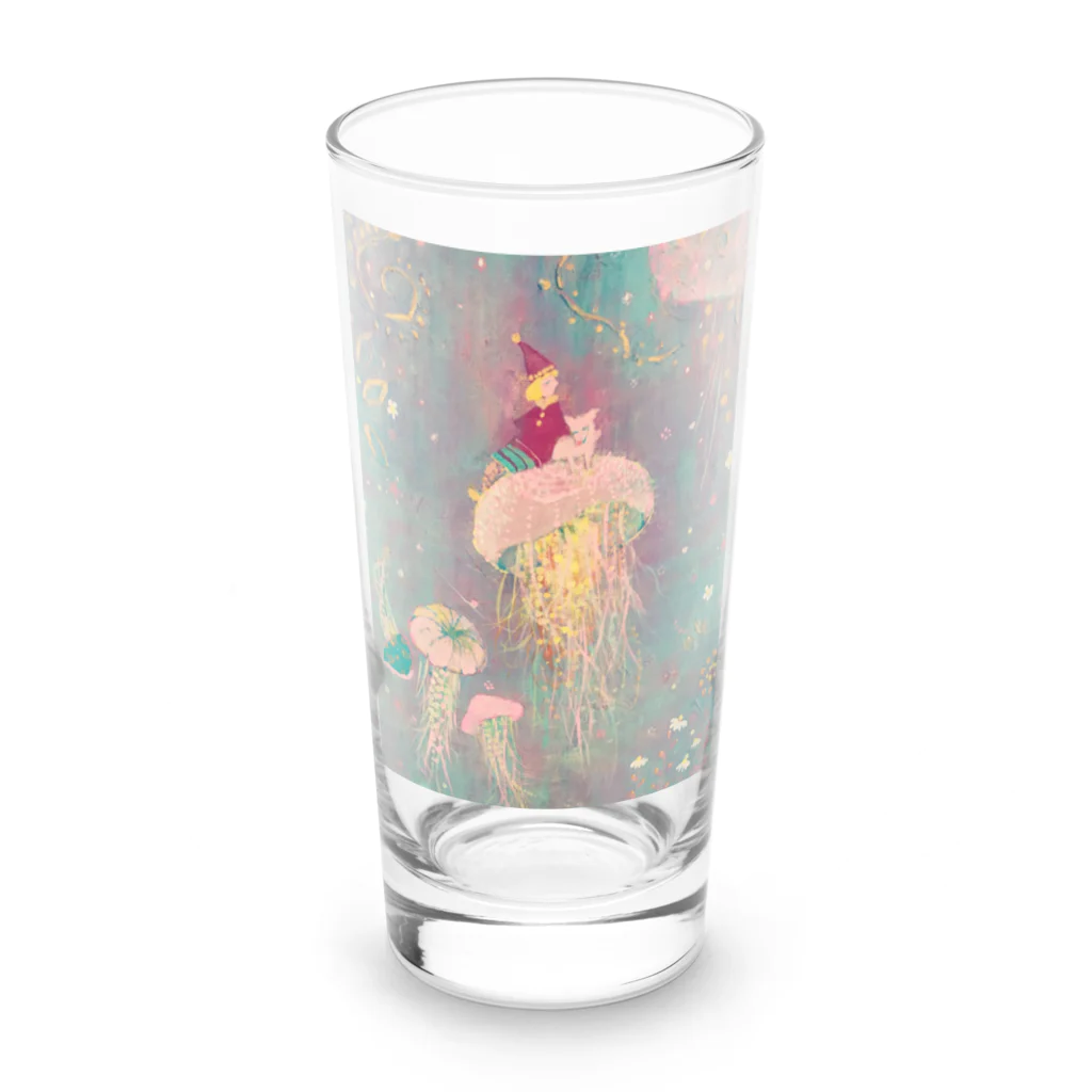 aoitsukiのクラゲさんと少年 Long Sized Water Glass :front