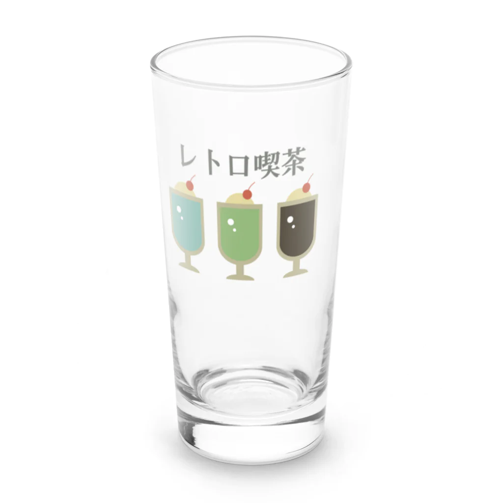 かぱさんちのレトロ喫茶-雑貨 Long Sized Water Glass :front