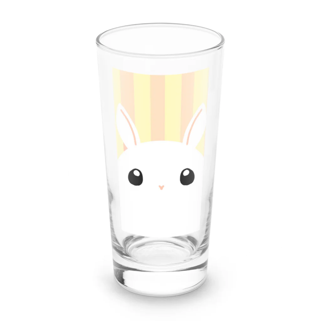 SHOP ベアたんのしろうさぎさん Long Sized Water Glass :front