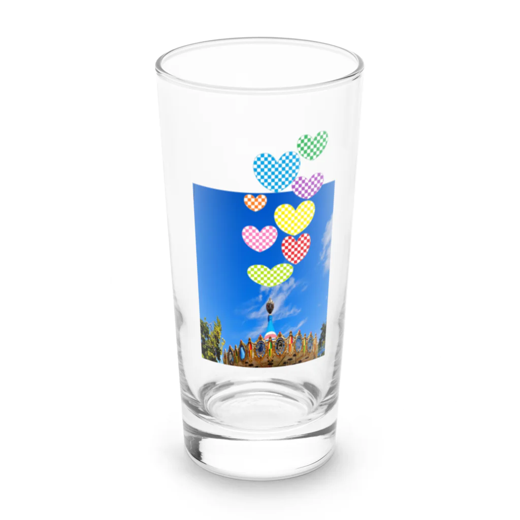 Happyーpop28c🎵のメリーゴーランドheart❤✨ Long Sized Water Glass :front