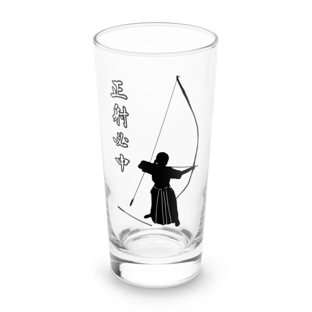 Lily bird（リリーバード）の弓道「会」と「正射必中」（女性） Long Sized Water Glass :front