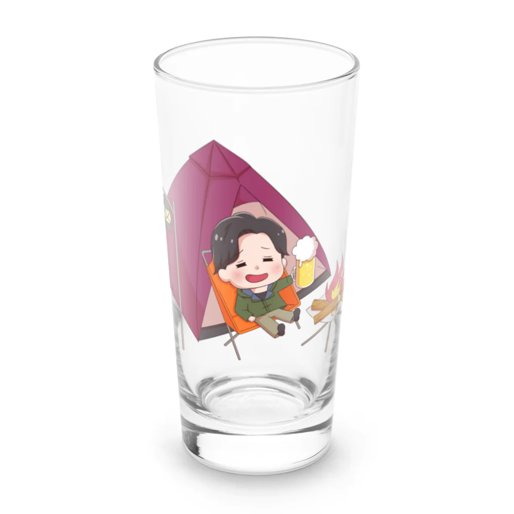 佐藤晃弘のショップのキャンピングあっきー Long Sized Water Glass :front